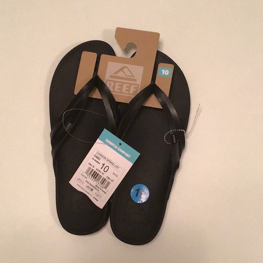 Reef Cushion Spring Joy Black, sizes 8, 9, 10 NWT